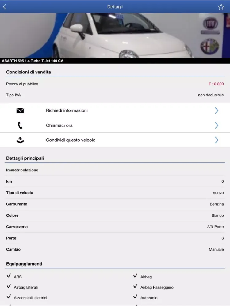 Tangkapan skrin Programma Auto iPad 