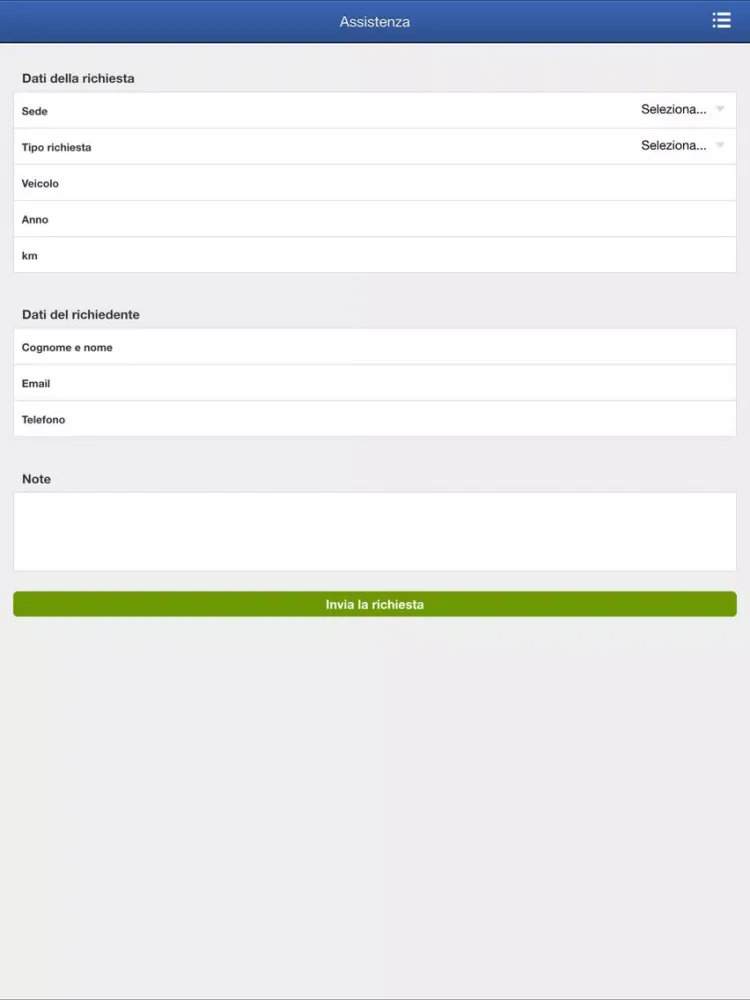 Tangkapan skrin Programma Auto iPad 