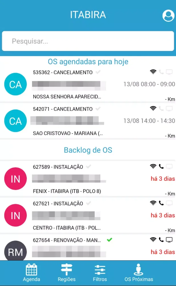 Gestor OS Screenshots
