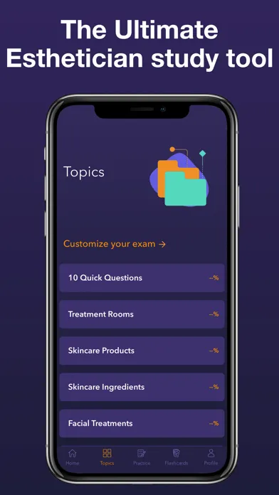 ภาพหน้าจอของ Esthetician Exam Prep 2024