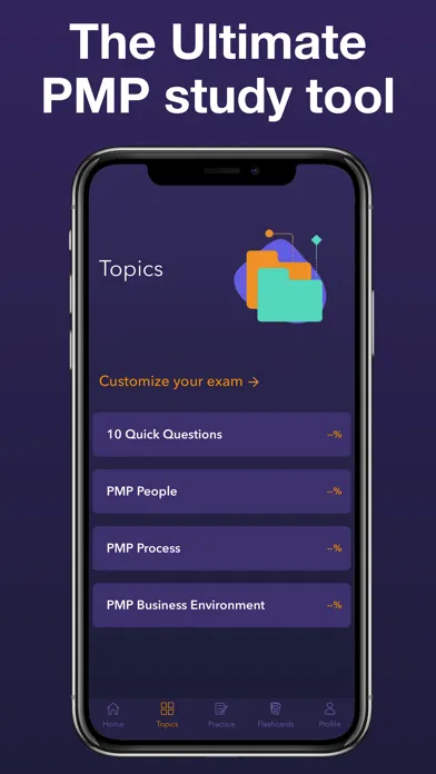 Capturas de tela do PMP Exam Prep 2024