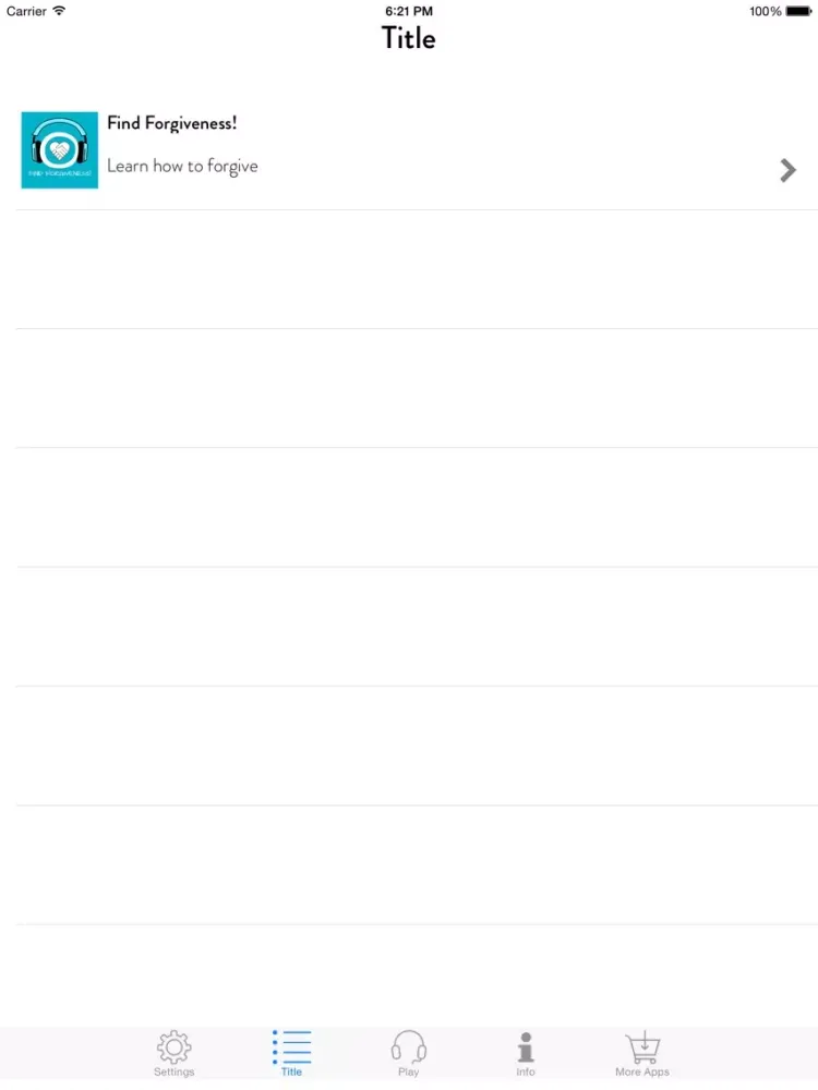 Find Forgiveness! Learn how to forgive by Hypnosis iPad  Screenshots