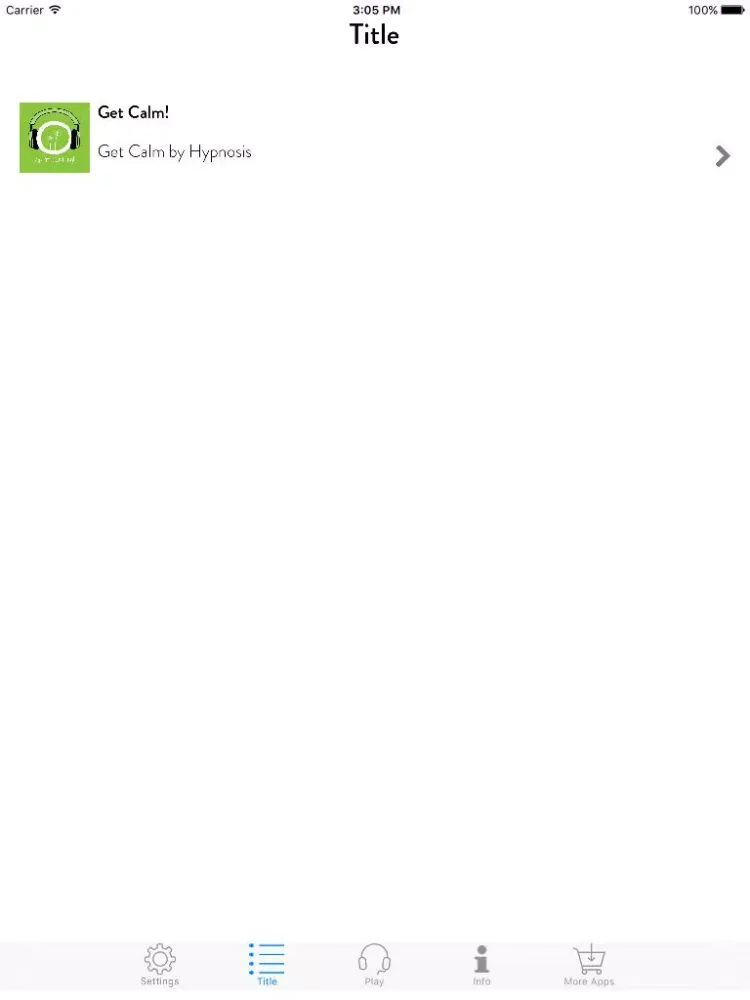 Get Calm! Innere Unruhe bekämpfen mit Hypnose iPad  Screenshots