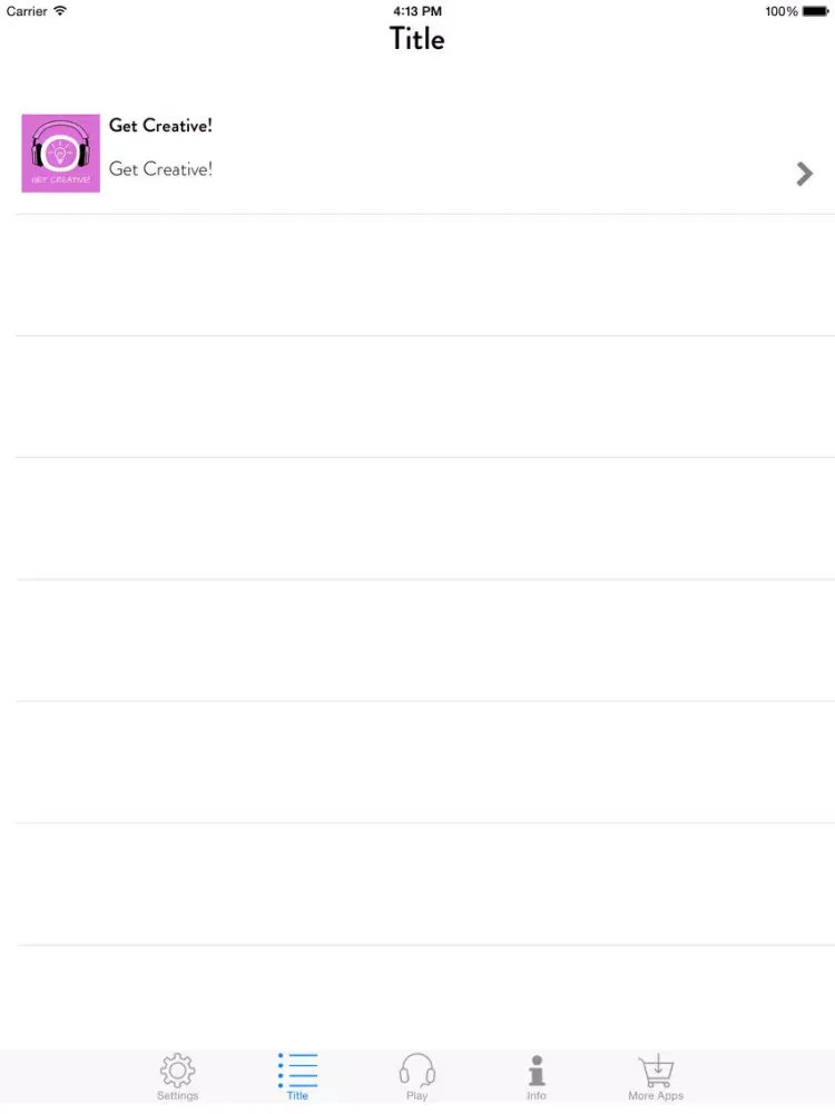 Capturas de pantalla de Get Creative! Kreativität steigern mit Hypnose iPad 