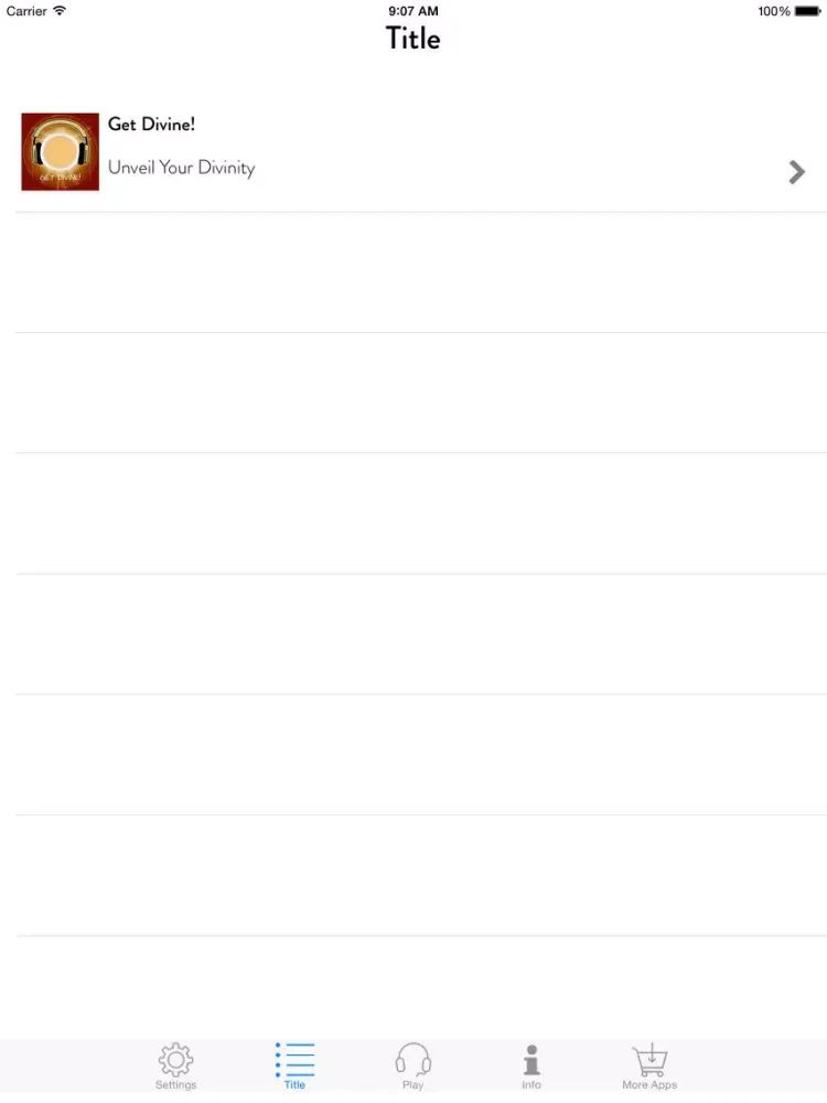 Get Divine! Unveil Your Divinity by Hypnosis iPad  Screenshots