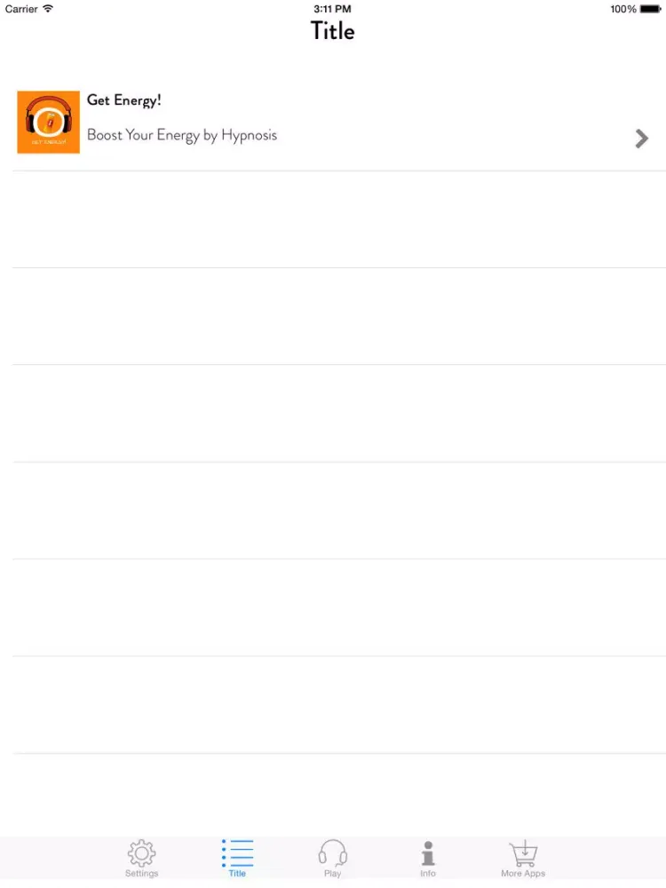 Get Energy! Boost Your Energy by Hypnosis iPad Screenshots