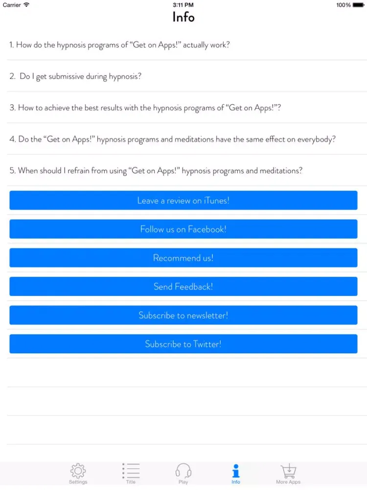 Get Energy! Boost Your Energy by Hypnosis iPad Screenshots