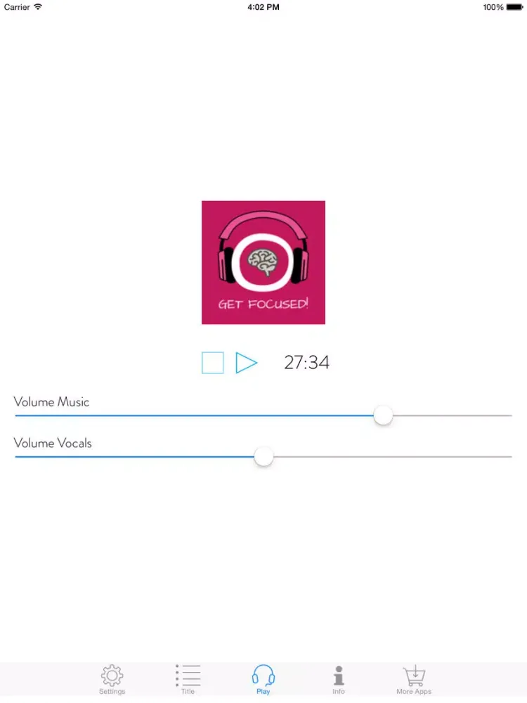 Get Focused! Konzentration steigern mit Hypnose iPad  Screenshots