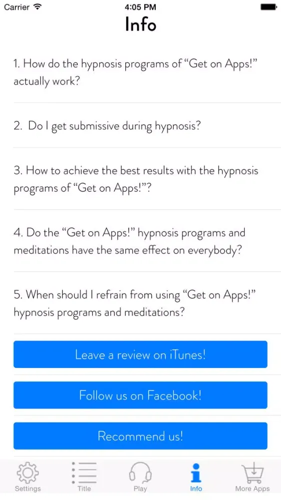 Get Focused! Konzentration steigern mit Hypnose Screenshots