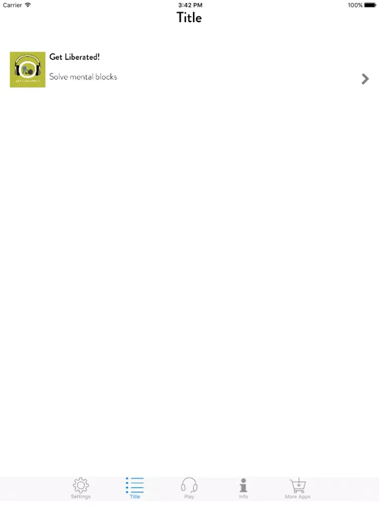 Get Liberated! Overcoming Mental Blocks by Hypnosis iPad  Screenshots