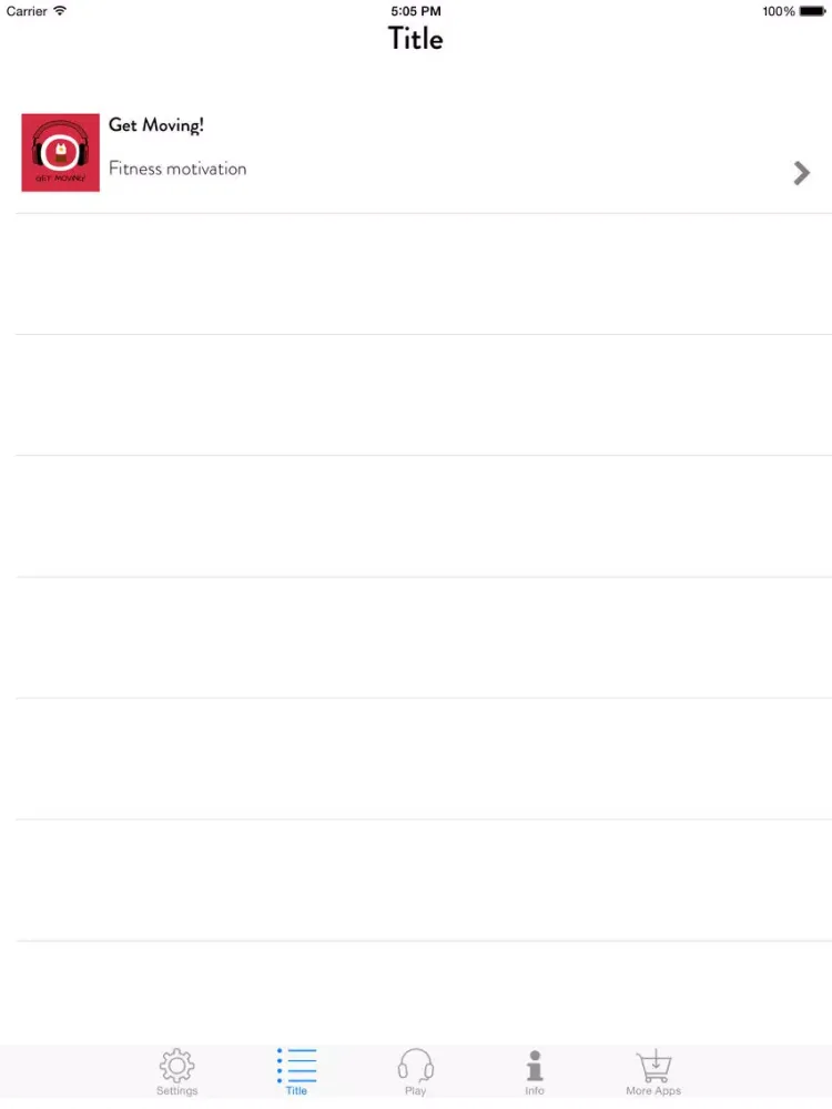 Get Moving! Motivate Yourself to Exercise by Hypnosis iPad  Screenshots