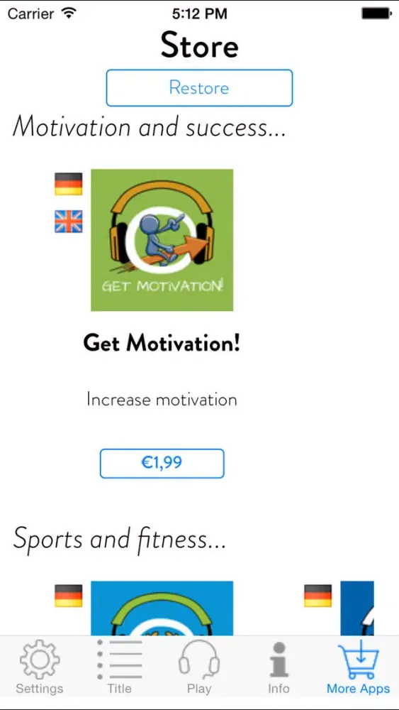 Get Moving! Motivate Yourself to Exercise by Hypnosis Screenshots