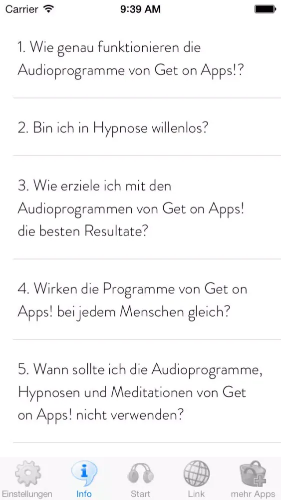 Capturas de tela do Get on Apps Med! Hypnose bei Erektionsstörungen!
