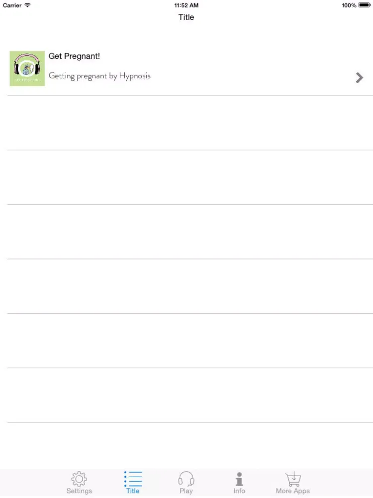 Screenshot di Get Pregnant! Getting pregnant by Hypnosis iPad 