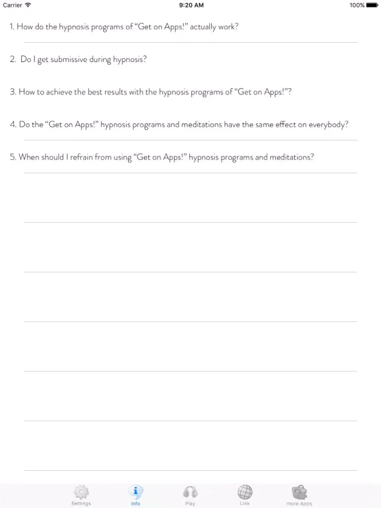 Скриншоты Get relaxed flights! Flugangst überwinden mit Hypnose! iPad 