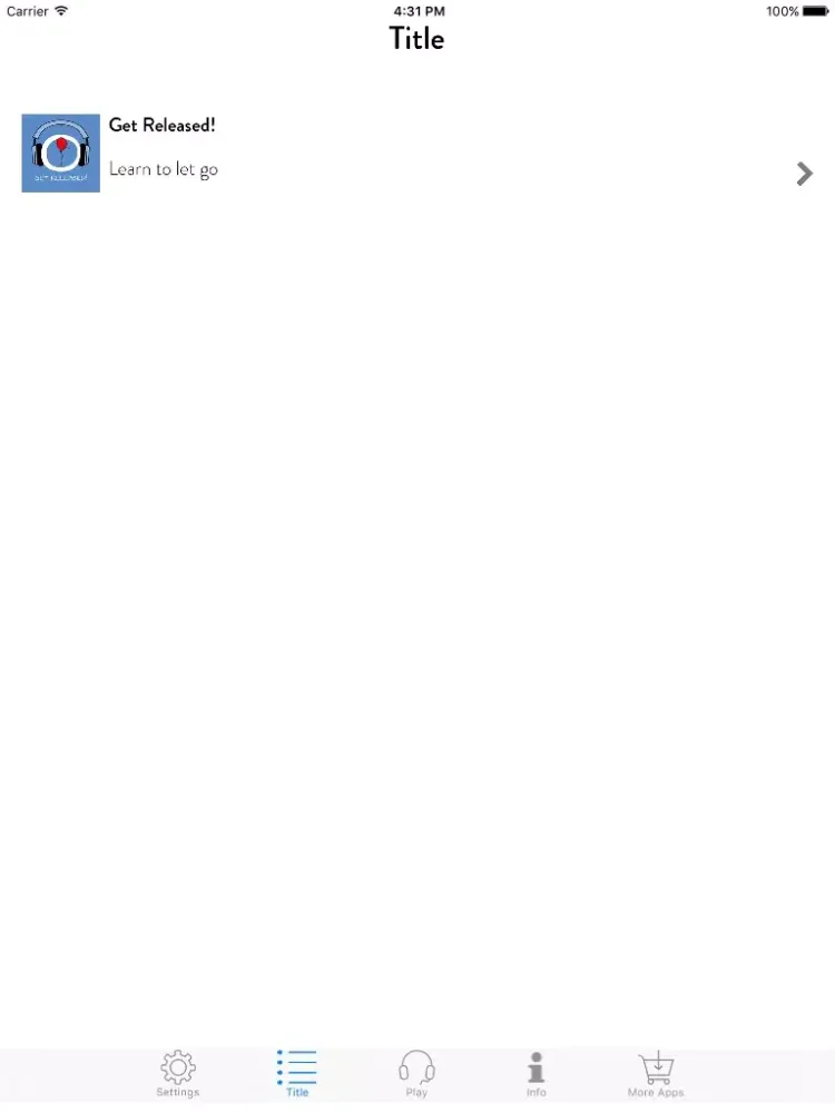 Get Released! Learning to Let Go by Hypnosis iPad  Screenshots