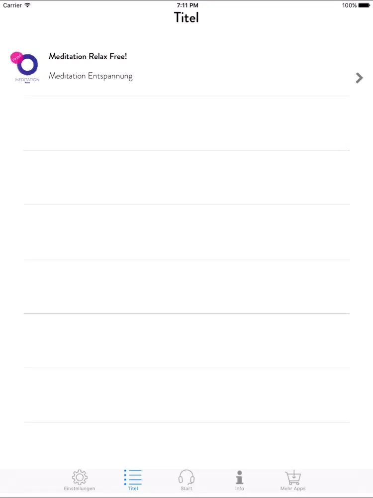 Screenshot di Meditation Relax Free! Entspannungsmeditation iPad 