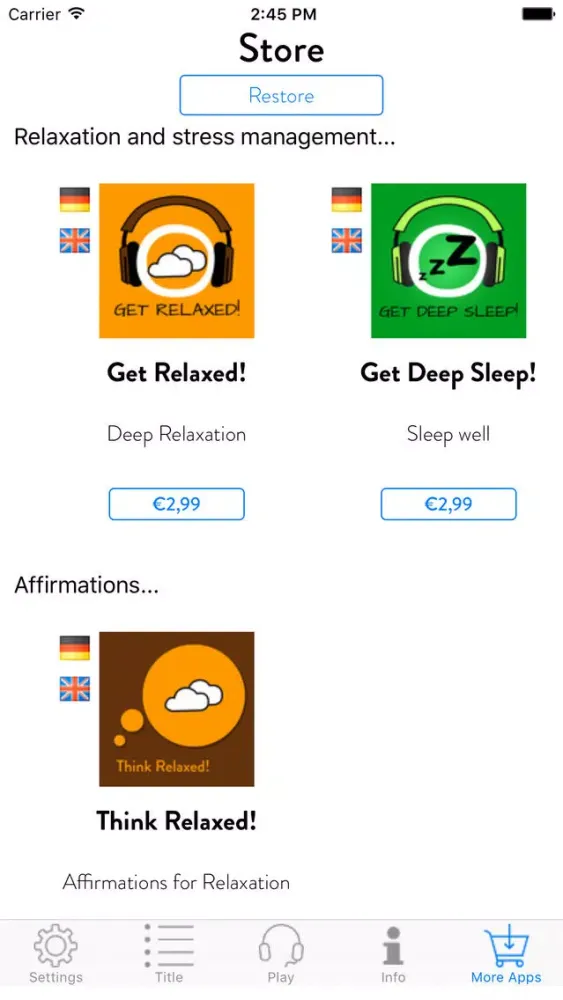 Screenshot di Stop Tinnitus! Tinnitus Relief by Hypnosis