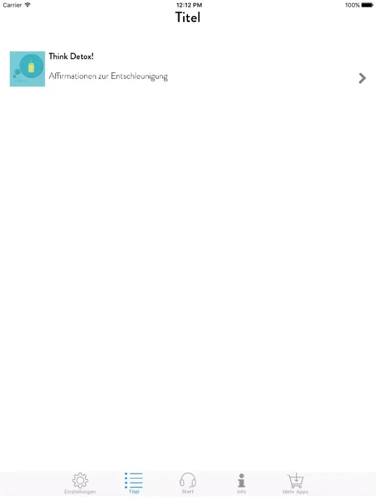Скриншоты Think Detox! Affirmationen zur Entschleunigung iPad 