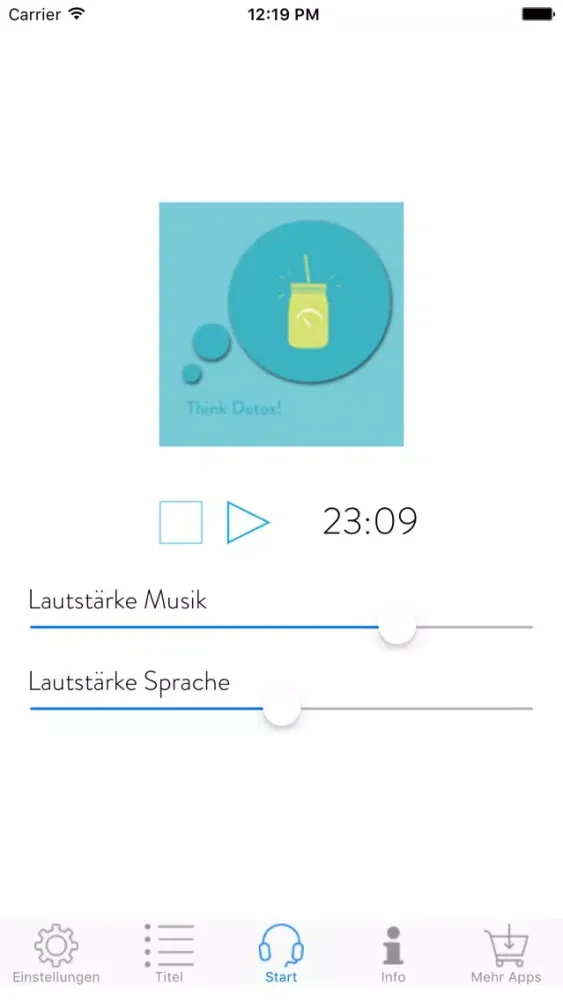 Скриншоты Think Detox! Affirmationen zur Entschleunigung