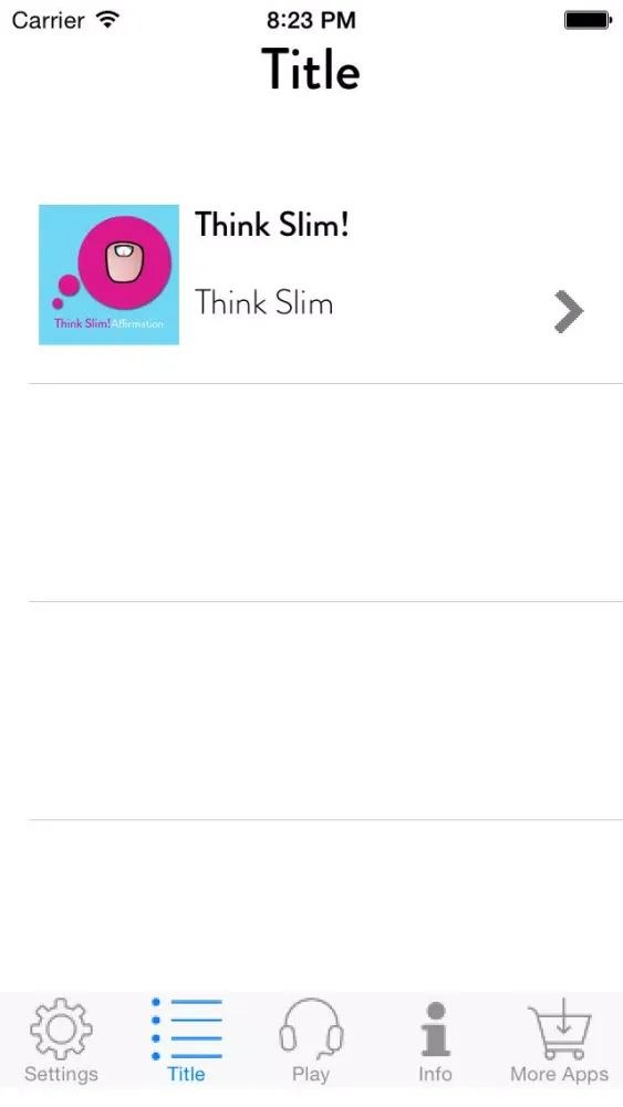 Think Slim! Weight Loss Affirmations Screenshots