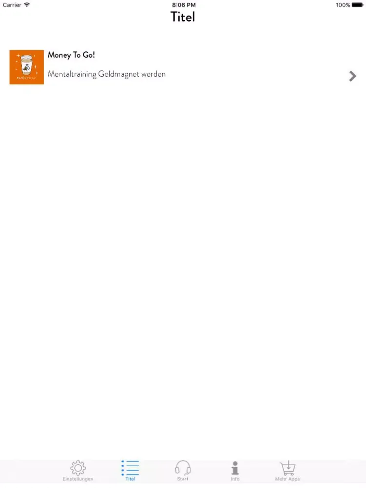 Money To Go! Mentaltraining Geldmagnet werden iPad  স্ক্রিনশট