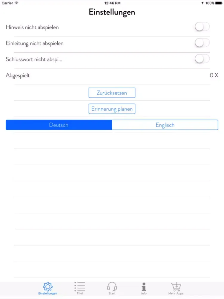 Stop Depression To Go! Mentaltraining iPad  Screenshots
