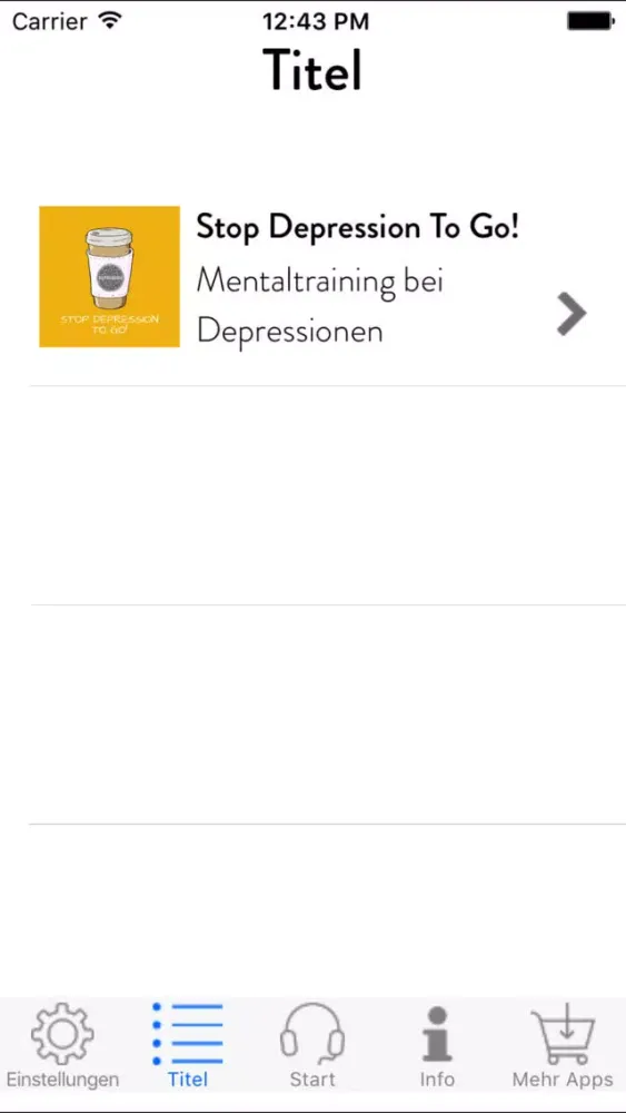 Stop Depression To Go! Mentaltraining Screenshots