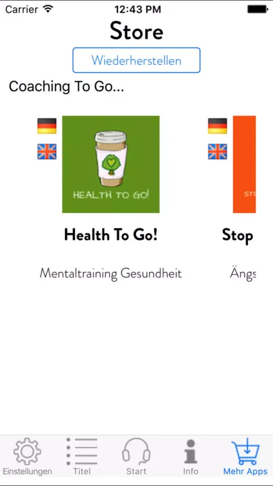 Stop Depression To Go! Mentaltraining Screenshots