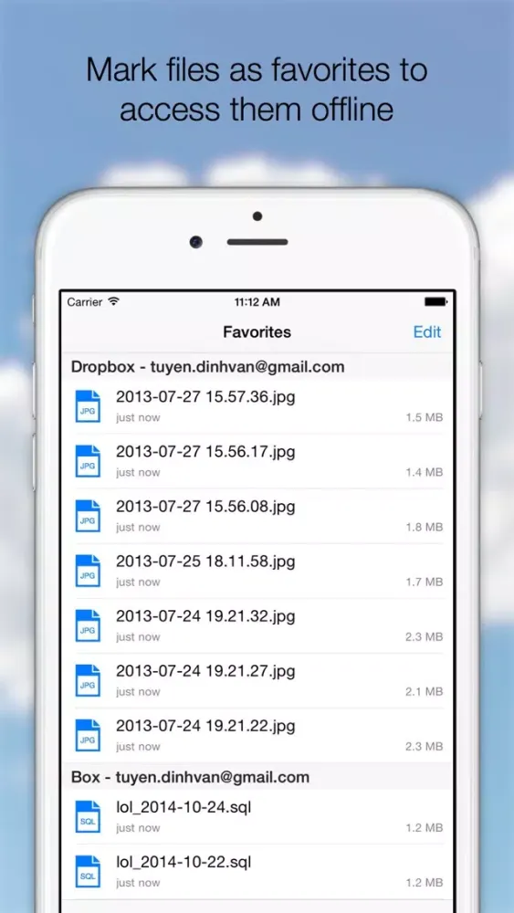 AirFile Pro - Cloud Manager for Dropbox and OneDrive স্ক্রিনশট