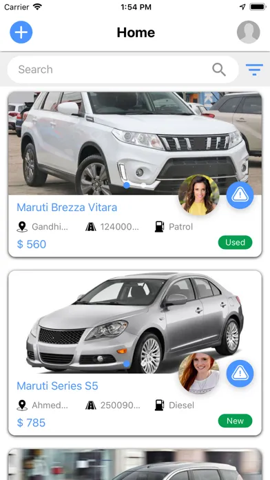 Capturas de tela do Get a Vehicle