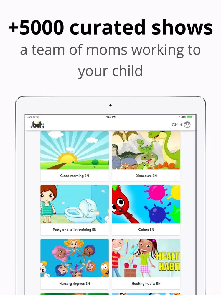 Ảnh chụp màn hình của Biti Kids iPad 