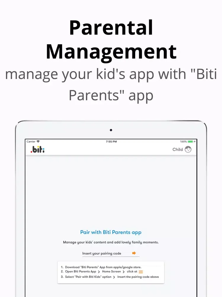 Ảnh chụp màn hình của Biti Kids iPad 