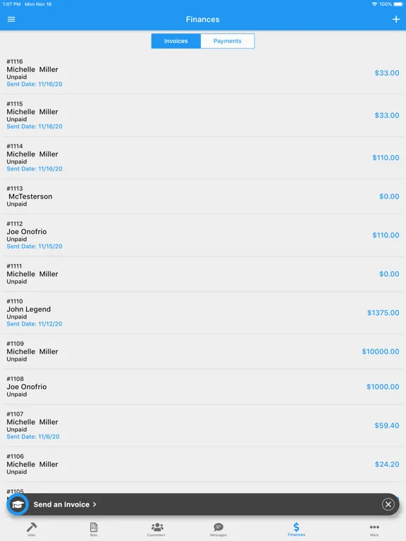 Capturas de tela do Blue Ox Mobile iPad 