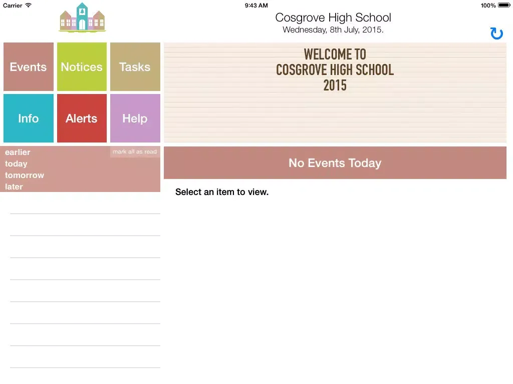 ภาพหน้าจอของ Cosgrove HS School Days iPad 