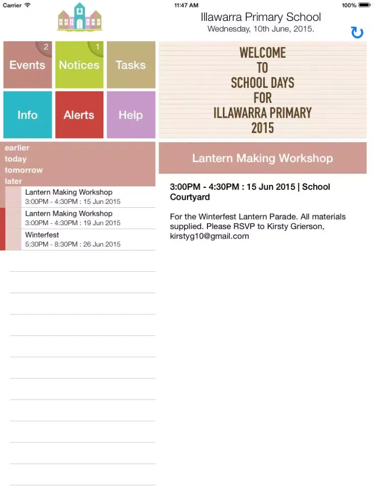 تصاویر Illawarra PS School Days iPad 