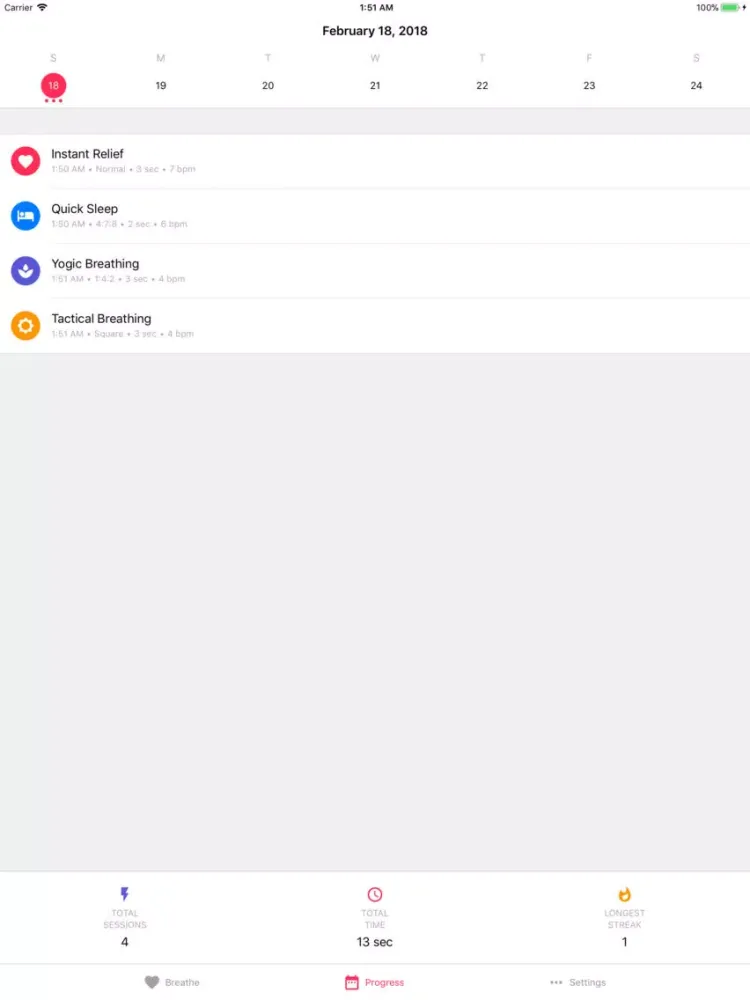Calmly iPad 应用截图