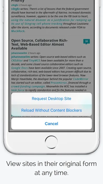 Clearly - Ad and Tracking Blocker 스크린샷