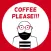 Coffee Please - Hipster & Indie cafe stickers