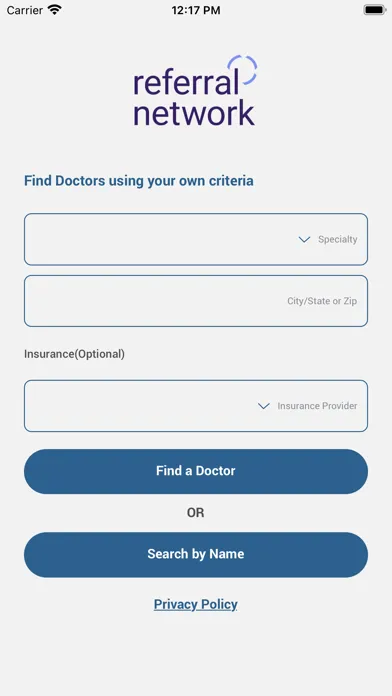 Local Referral Network Screenshots