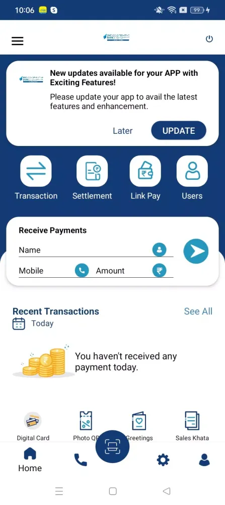 Captures d'écran de SVC QR PRO Merchant