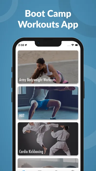 ภาพหน้าจอของ Boot Camp Workouts