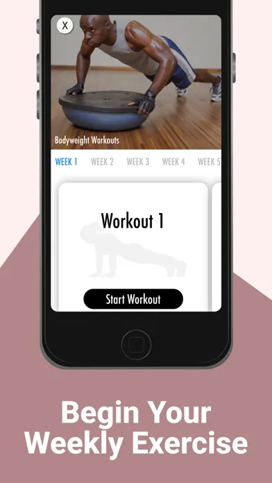 Tangkapan skrin At Home Workouts