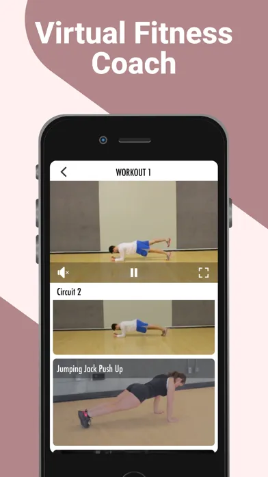 Tangkapan skrin At Home Workouts