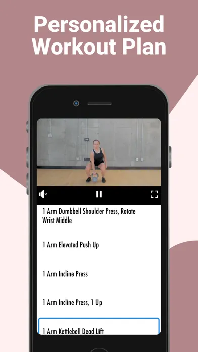 Tangkapan skrin At Home Workouts