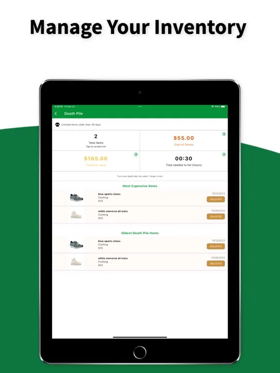 Flippd - Resellers, Inventory iPad  スクリーンショット