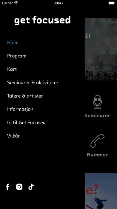 Get Focused Deltakerguide Screenshots