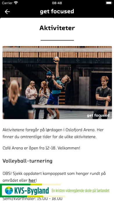 Get Focused Deltakerguide Screenshots