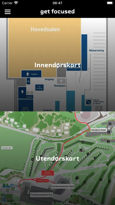 Get Focused Deltakerguide Screenshots