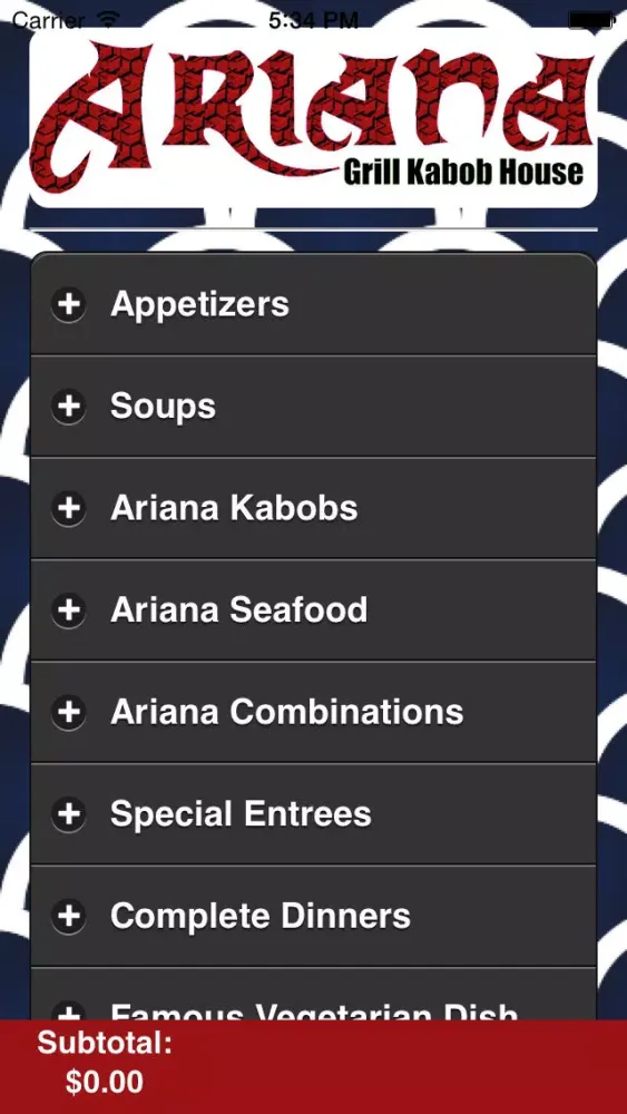 Ariana Kabob Ekran Görüntüleri